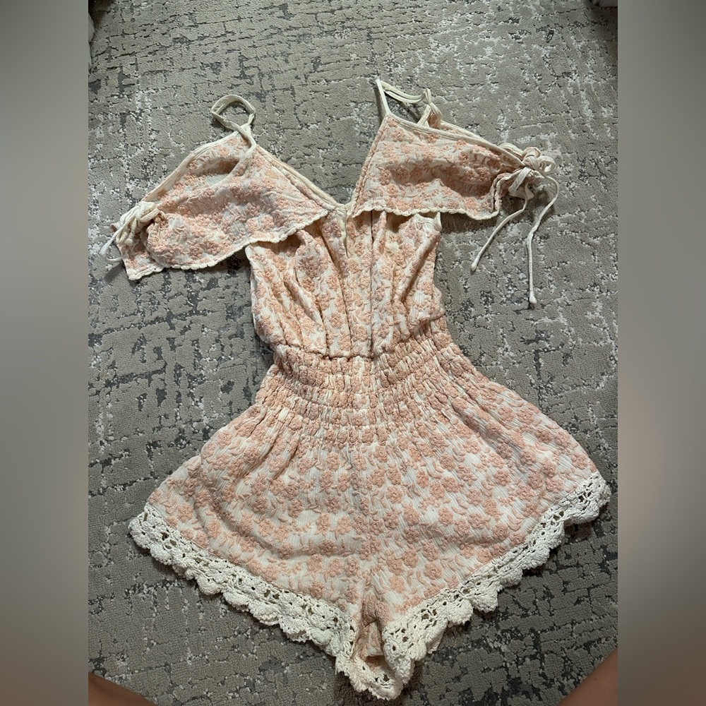 Embroidered summer romper